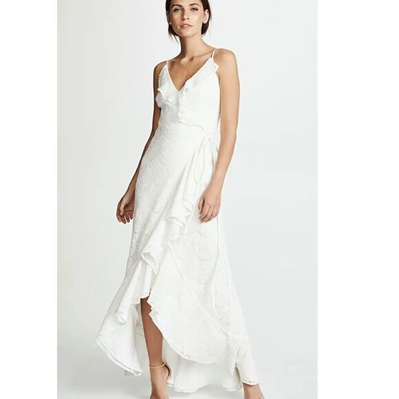 Yumi Kim Meadow Maxi Dress Lace White XS - Picture 3 of 7